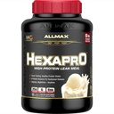 ALLMAX Nutrition HEXAPRO, French Vanilla - 5 lb - 25 Gramm Protein Pro Serving - 8-Hour Sustained Release - Zero Sugar - 52 Servietten