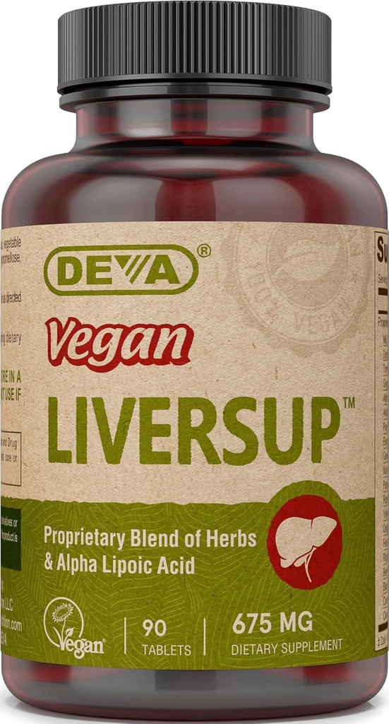 DEVA Nutrition Vegan Liver Support Tablets, 90 Zähler