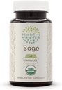 HerbEra Sage 60 Kapseln, 500 mg, USDA Organic Sage (Salvia officinalis) Getrocknete Blatt (60 Kapseln)