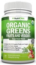Bio Super Greens Kapseln - Obst und Gemüse Ergänzungen - 120 Count - 28 USDA Organic & Vegan Premium Zutaten - Superfood Mischung für Immungesundheit, Verdauung & Energie - Ganze Nahrung Vitamine