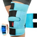 Comfytemp Große Knie-Eis-Pack Wrap wiederverwendbares Gel, volle Abdeckung Knie Kalte Kompressionsstütze für Verletzungen, Schmerzlinderung, Ersatz-Recovery, Arthritis, ACL, Nach Chirurgie erhalten Well Geschenk, 23.6"x11.8"