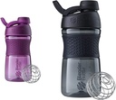 BlenderBottle 20-Ounce Black und Plum Protein Shaker Flaschen mit BlenderBall Wire Whisk