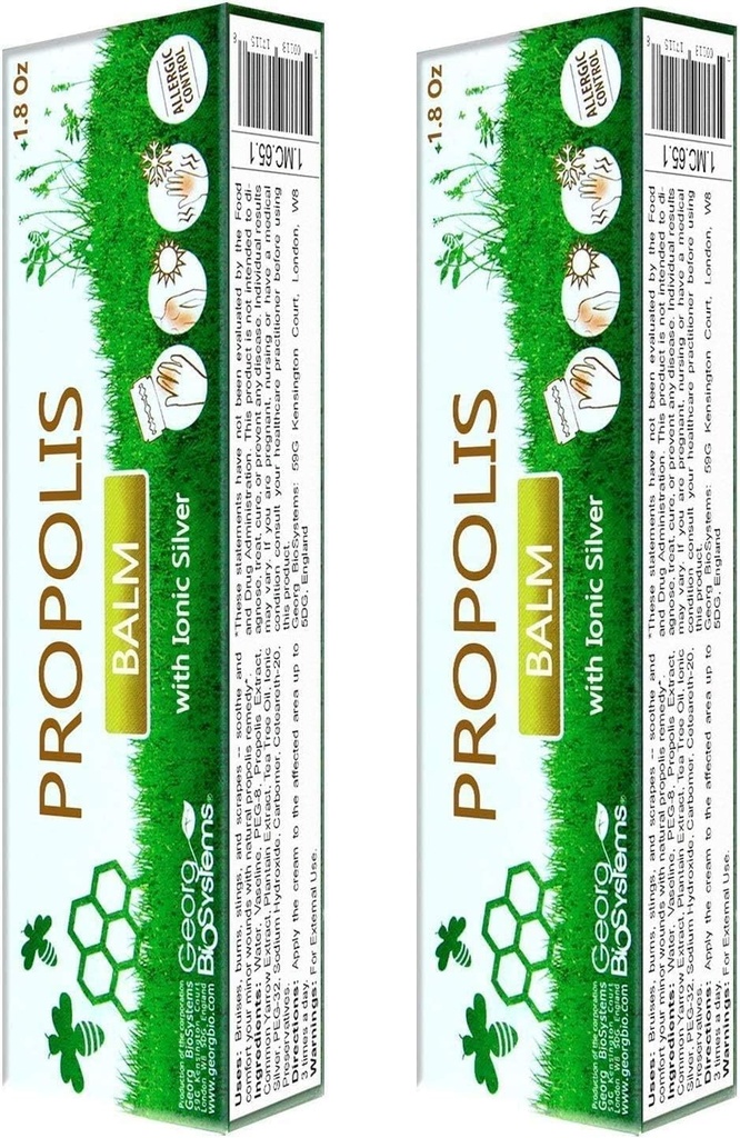Set von 2 Propolis Balm mit Ionic Silver 30g/1 Oz