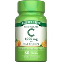 Nature's Truth Vitamin C mit Rose Hips 1000mg | 60 Beschichtete Caplets | Vegan, Non-GMO & Gluten Kostenlose Ergänzung