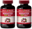 Mangosteen Kapseln - MANGOSTEEN FRUIT EXTRACT COMPLEX MIT RESVERATROL, ACAI FRUIT, POMEGRANATE, NONI FRUIT, GOJI BERRY - Granatapfel Vitamine für Gedächtnis - Resveratrol Ergänzung - 2 Flaschen 120 Cap