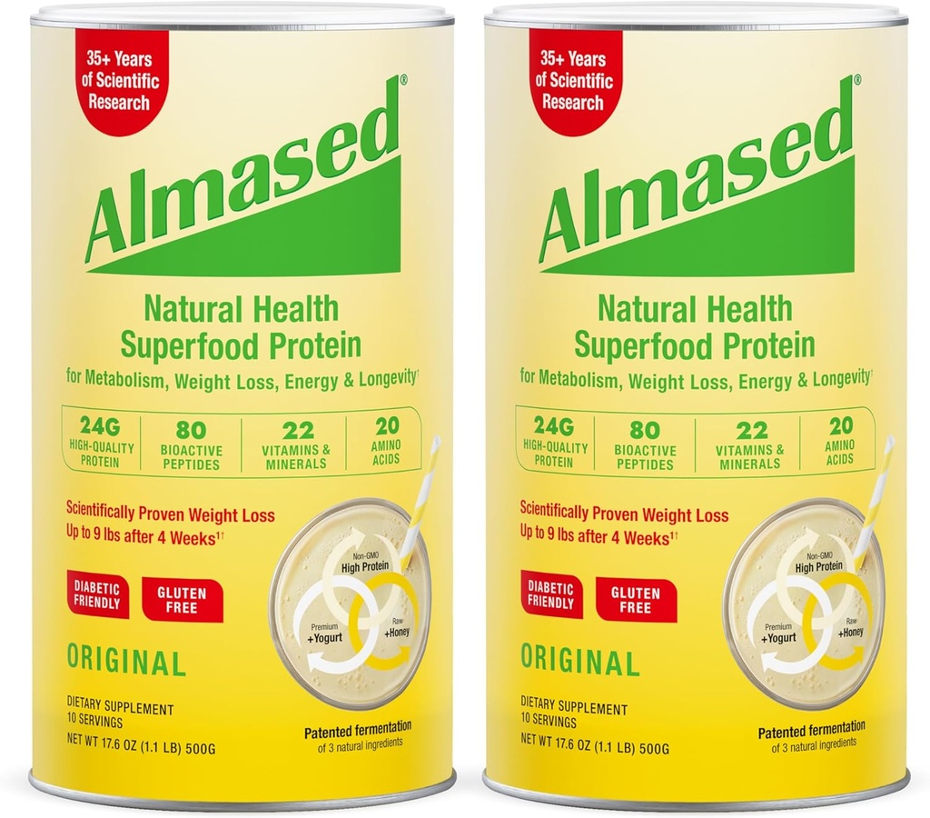 Almased Multi Protein Pulver unterstützt Gewichtsverlust (Pack von 2)