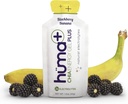 Huma Plus (Doppelelektrolyte) - Chia Energy Gel, BlackBerry Banana, 24 Gels - Stomach Friendly, Real Food Energy Gels