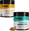 FreshCap Mushrooms Energy Bundle (Cordyceps Powder und Ultimate Mushroom Complex Powder)