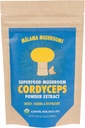 Cordyceps Extrakt Pulver von Malama, Organische Fruchtkörper Cordyceps Pilzpulver, Superfood Adaptogenic, unterstützt Energie, Ausdauer & Stimmung, 100 Servierungen