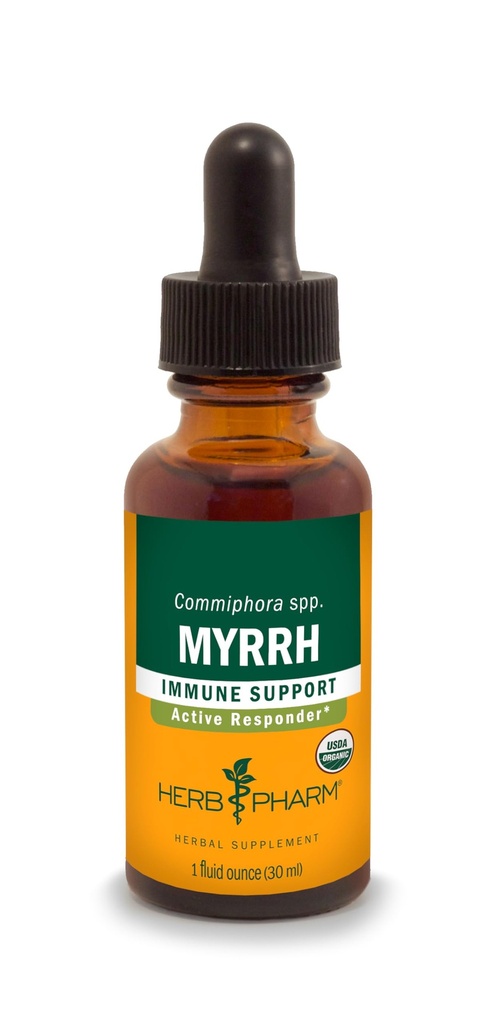 Herb Pharm Myrrh Liquid Extract Drops for Immune System Support, 1 Oz