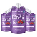 Designer Wellness Protein Smoothie, Real Fruit, 12g Protein, Low Carb, Zero Added Sugar, Gluten-Free, Non-GMO, Keine künstlichen Farben oder Flavors, Mixed Berry, 12 Count