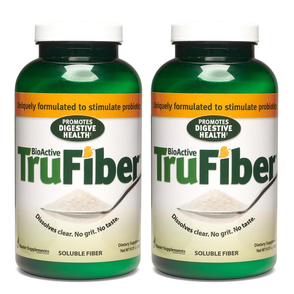 Master Supplements TruFiber - 6.35 Unze, Paket von 2 - Prebiotische Faser zu helfen, Probiotisches Wachstum zu fördern - Unterstützt Verdauungsgesundheit - Vegan, Glutenfrei - 100 Gesamt Servierungen