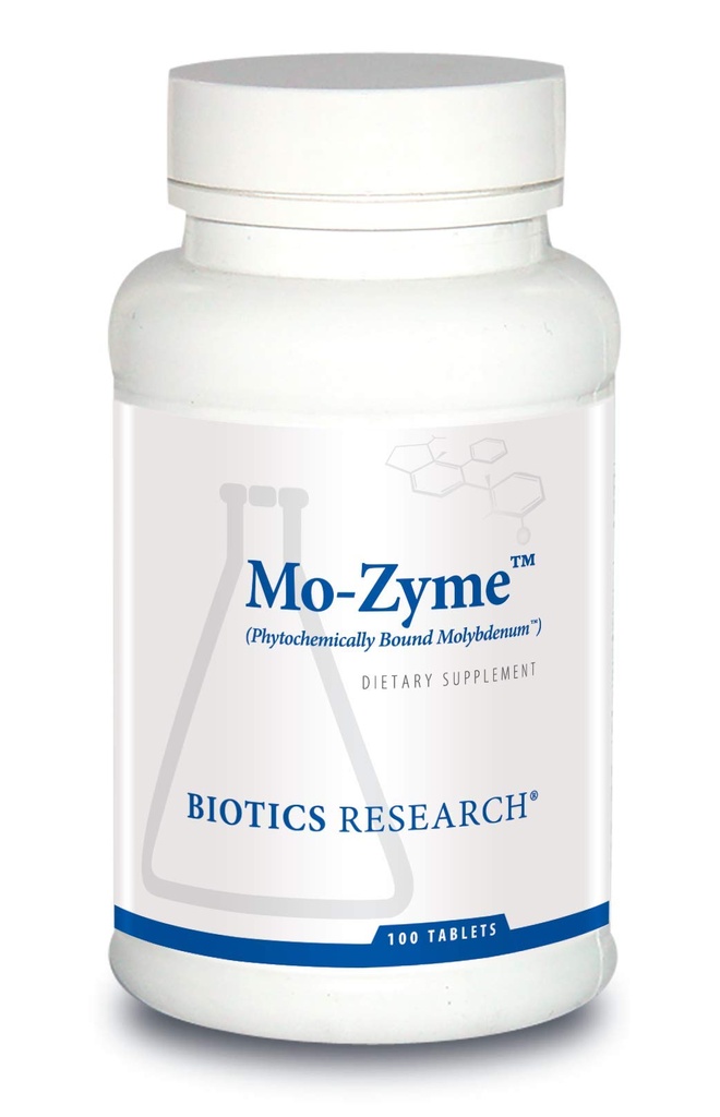 Biotics Research Mo-Zyme Molybdän 50 Mikrogramme, Liver Support, Detoxification, Essential Trace Element, Gesunde Stoffwechsel, Antioxidans Support 100 Tablets