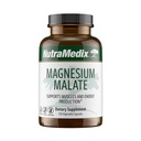 NutraMedix Magnesium Malate Energy Supplements - Bioverfügbares Magnesium für Schlaf, Immununterstützung & Gelenkgesundheit - Vegan, Non-GMO & Glutenfreie Magnesiumergänzungen (120 vegetarische Kapseln)