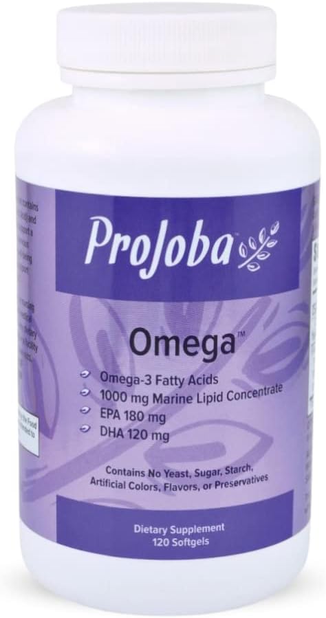 Youngevity Projoba OmegaTM - 1000 mg Omega-3 - High-Potency - 180 EPA & 120 DHA zur Förderung von Gehirn und Herzgesundheit -120 Softgels (Pack von 1)