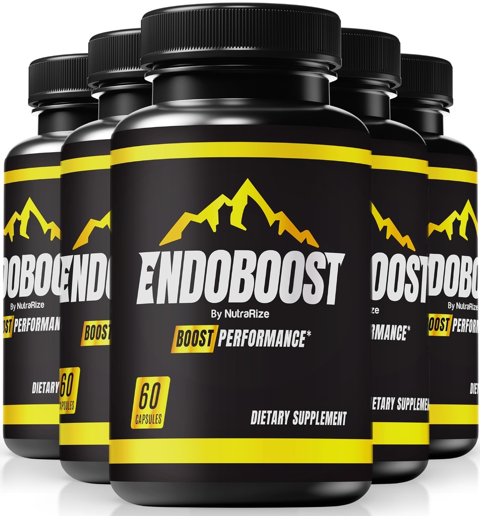 NutraRize (Pack mit 5 Endoboost für Herren - (offizielle) Endoboost Performance, Ergänzungen, Kapseln, Endoboost Bewertungen für Mens Health Pills Pro Advanced Formula (300 Kapseln)