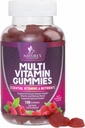 Multivitamin-Gummien für Erwachsene mit Vitaminen A, C, D, B12 - Gummy Multivitamins für tägliche Ernährungsunterstützung mit Vitaminen & Mineralien für Frauen & Männer, Nature's Multi VIT Vitamin - 120 Gummis