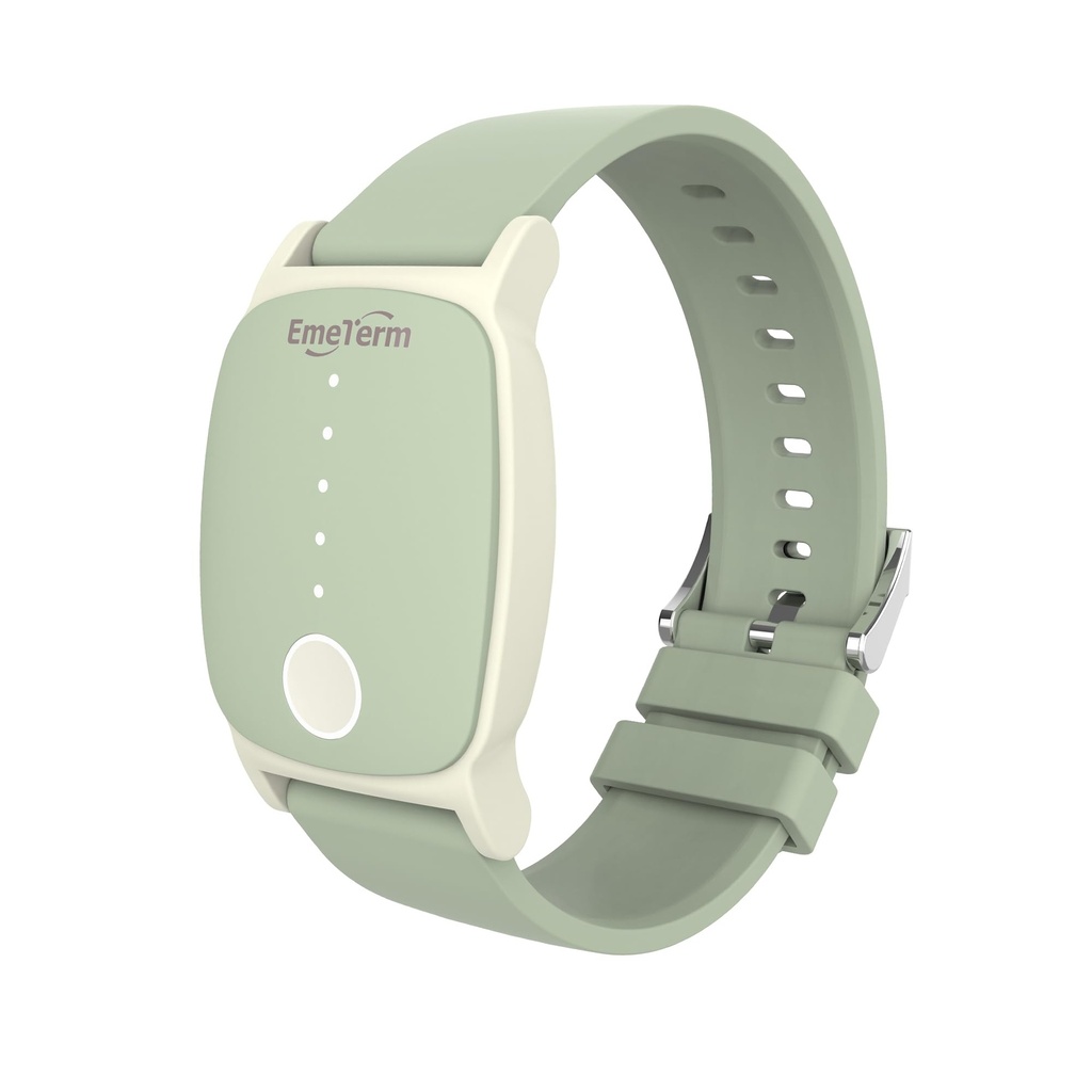 EmeTerm Explore FDA-Cleared Anti-Nausea Armband IP67 Waterproof Morning Motion Sickness Relief Band wiederaufladbare Classic Strap Design Drug Free Non-drowsy Ohne Nebenwirkungen Mint Green