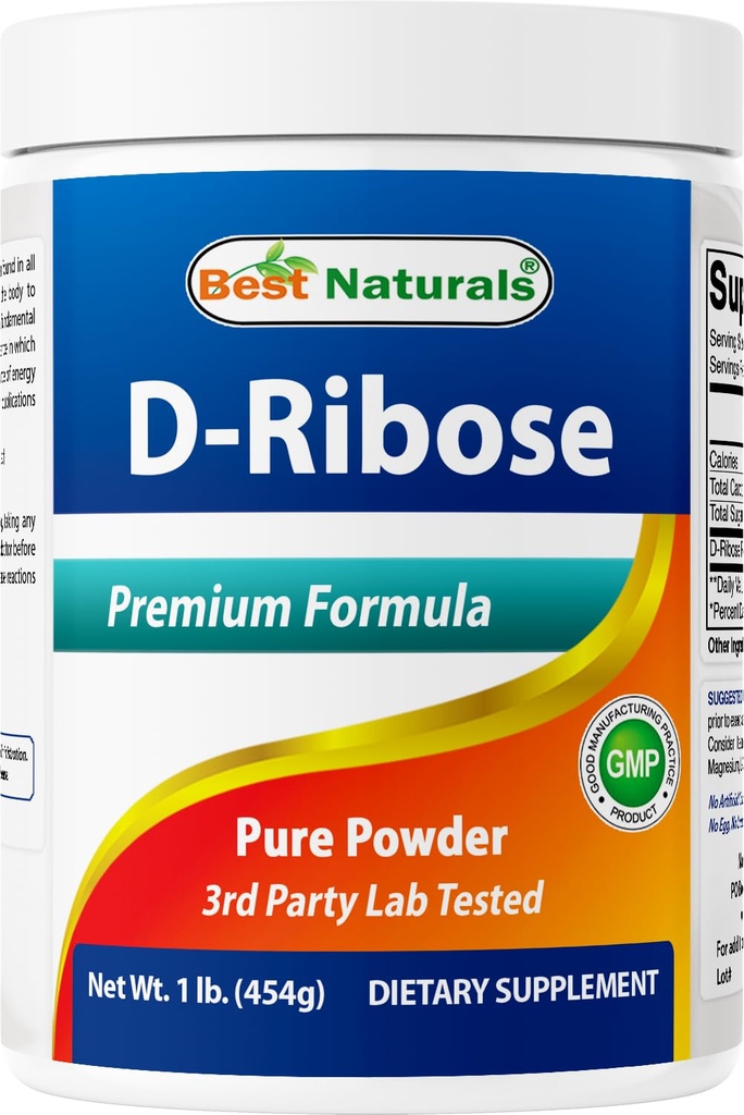 Best Naturals D-Ribose Pulver 1 Pfund