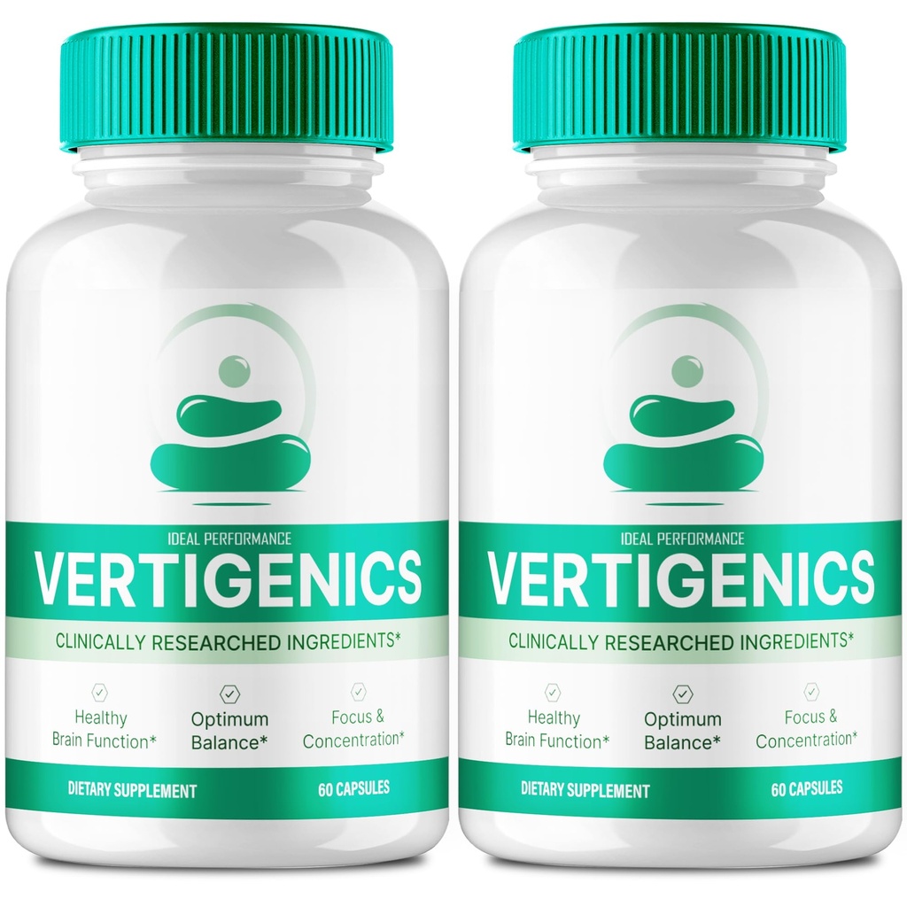 Vertigenics Brain Ergänzungen für Speicher- und Fokuskapseln, Vertigenics Advanced Formula Brain Health Support - Maximum Strength Nootropics Verti Genics Alle Natural Support Bewertungen (2 Pack)