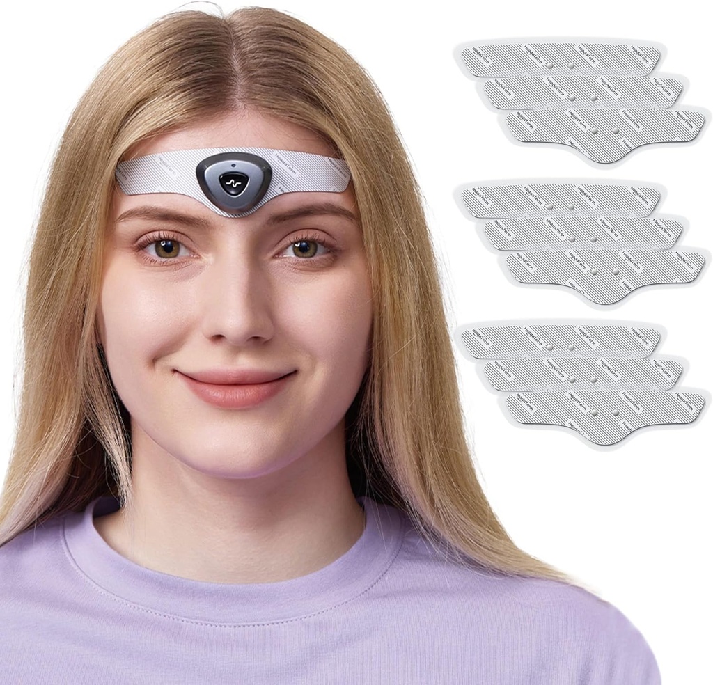 HeadaTerm-2 Migraine Relief Device e-TNS Technologie Wiederaufladbare Kopfkappe Behandlung für Migräne und Kopfschmerzen, Drug-Free, Klinisch bewährt, Fast-Acting, keine Nebenwirkungen (1* HeadaTerm 2 +9*Elektroden)