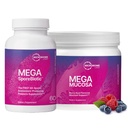 Microbiome Labs MegaSporeBiotic (60 Kapseln) + MegaMucosa (5.5oz Pulver) Probiotic und Gut Mucosal Support Bundle - Spore-Based Probiotic mit Immunoglobulinen, Amino Acids Powder Supplement