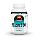 Source Naturals Niacin 250, Vegan Vitamin B-3 Tablets, 250 Count