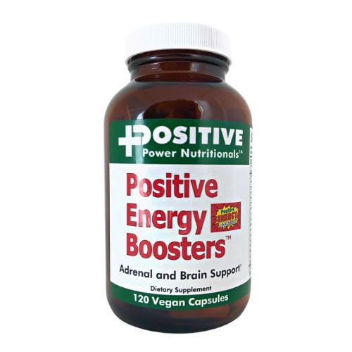 VitaBoost Positive Power Energy Boosters – Natural Energy Supplement mit Kräutern, B-12, Bee Pollen, Jitter-Free Smooth Energy, Quick & Safe, No Caffeine, Ephedra oder Guarana (120)
