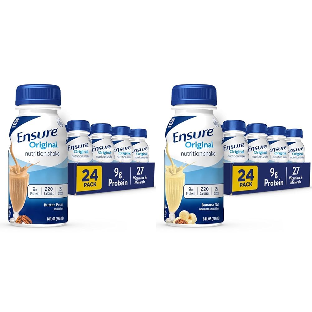 Gewährleistung Original Butter Pecan & Banana Ernährung Shakes | Meal Ersatz | 24 Pack Bundle