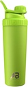 AeroBottle Cryo Shaker Cup, Insulated Edelstahl Wasserflasche und Protein Shaker, Mischt Protein und Pre Workout mit turbulent Mischtechnologie, keine Mischkugel oder Wisk, 26oz, Eco Shock Green