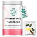 Daily 7 Essentials Women's Vitamin Pack -7 Pack Complete Women's Multivitamin Packet mit Energie, Stoffwechsel, Immunsystem, Weibliche Gesundheitsunterstützung mit Probiotics, Mehr