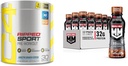 C4 Ripped Sport Pre Workout Powder Arctic Snow Cone & Muscle Milk Pro Advanced Nutrition Protein Shake, Knockout Chocolate, 11.16 Fl Oz (Pack von 12)