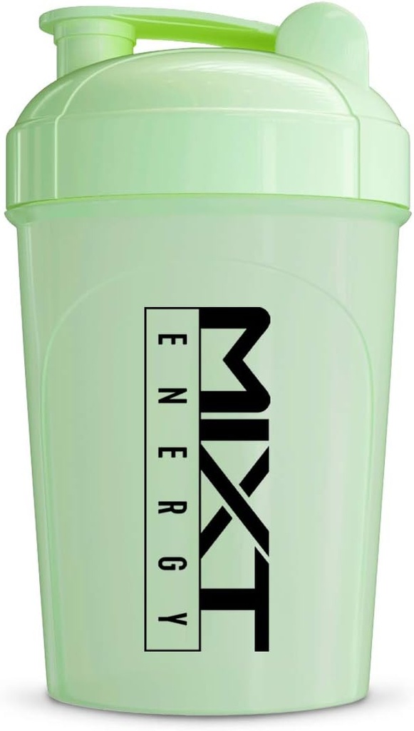 MIXT Energy Shaker Bottle, 16 Unzen. Shaker Bottle, BPA Free & Lid Mischtechnik (16 oz, Glow in the Dark)