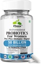Probiotics for Women - 50 Billion CFU, 16 Strains, Organic Prebiotics & Probiotics for Women (Eurofins Lab Tested) - Digestive, Vaginal, Immune & Urinary Health - 2 Monate Versorgung - 60 Kapseln