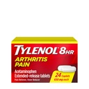 TYLENOL Arthritis Pain Caplets Push & Turn Cap 24 ea (Pack mit 3)