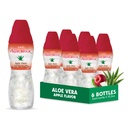 Aloe Vera Saft (Apple aromatisiert) mit größeren Stücken reine Aloe-Pulver (6 Packungen) Pflanzensaft groß für die Hydratation und enthält große Aloe-Pulver. Es ist gesund für Erwachsene und Kinder