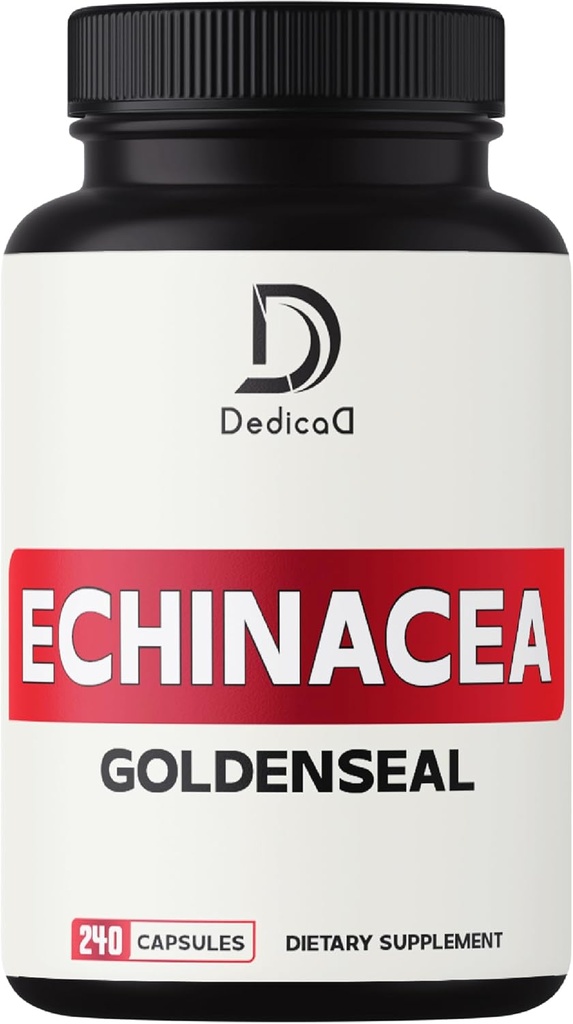 1000mg Echinacea Goldenseal Kapseln- 240 Zähler 4 Monate Versorgung - Unterstützung Immunsystem, Wohlbefinden &amp; Überall Gesundheit