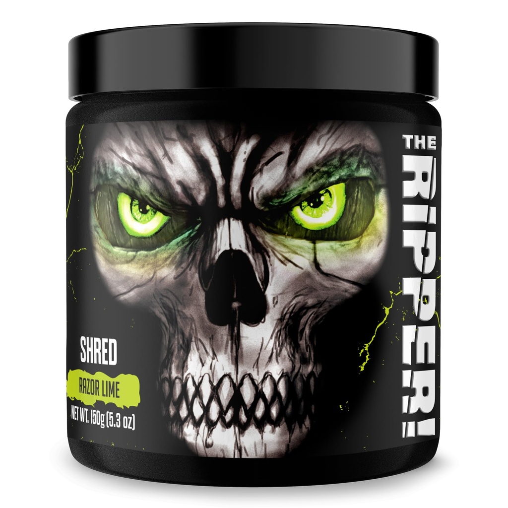 JNX SPORTS The Ripper! Fat Burner Pre Workout for Men & Women – Thermogenic Fat Burning Powder & Appetite Suppressant, Boost Energy & Endurance – Razor Lime, 30 Servings