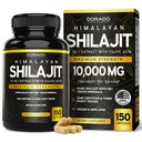 Shilajit Kapseln mit 85+ Trace Minerals (75 Tage Versorgung, 1000mg Extrakt pro Servierung) Himalayan Shilajit für Männer und Frauen mit Fulvic Säure - Third Party Tested Supplement, Non GMO, Vegan & USA Made