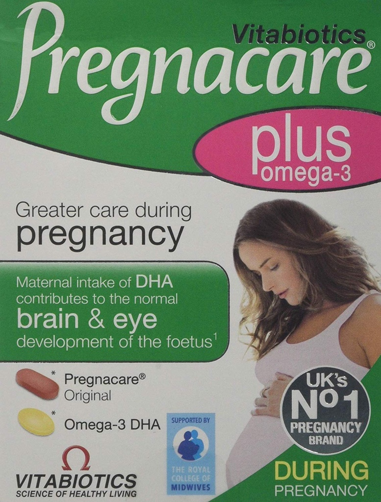 2 Packungen Vitabiotics Pregnacare Plus Omega 3 - 56 Tabletten = TOTAL 112 Tabletten / Kapseln von Vitabiotics