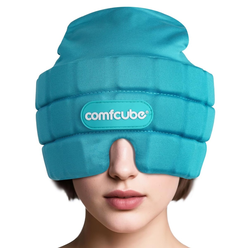 Migraine & Kopfschmerzen Relief Ice Cap, 2 Stunden lang anhaltende kalte Therapie Tragbare & waschbare Form Fitting Ice Hat für Sinus & Stress Relief, Puffy Eyes, Severe Migraines, Chemo