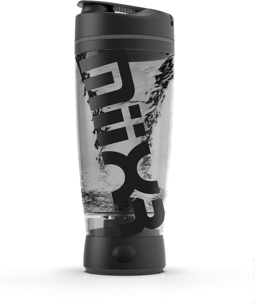 Promixx Original Shaker Bottle (MiiXR Edition) - Batteriebetrieben für glatte Protein Shakes - BPA Free, 20oz Cup (Black/Gray)