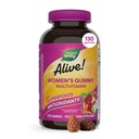 Nature's Way Alive! Women’s Multivitamin Gummy, Daily Chewable Multivitamins for Women, Vitamins A, C, D3, E, B-Vitamins, Supports Immune, Heart, & Muscle Function*, Mixed Berry Flavored, 130 Gummies