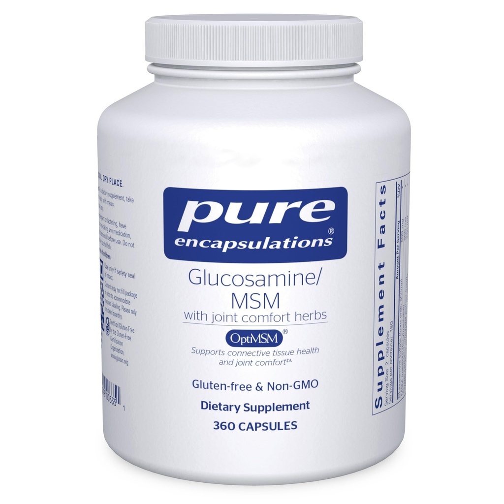 Pure Encapsulations Glucosamine MSM | Supplement für Joint Support, Mobility, Comfort, Cartilage Health und Connective Tissue* | 360 Kapseln