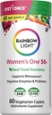 Rainbow Light Multivitamin für Frauen 50+, Vitamin C, D & Zink, Probiotika, Frauen One 50+ Multivitamin bietet hohe Potenz Immununterstützung, Non-GMO, Vegetarisch, 60 Tabletten