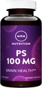 MRM Nutrition PS 100mg | Phosphatidylserine | Gehirngesundheit | Speicher + Lernen | Glutenfrei | 60 Servierungen