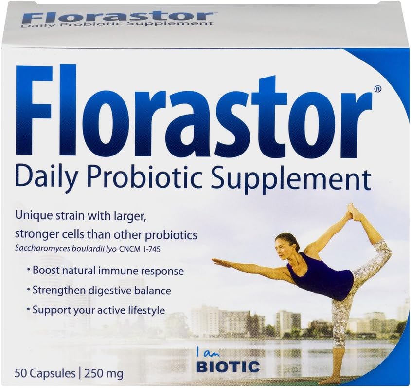 Florastor Daily Probiotic Supplement 50 Kapseln (Pack mit 6)