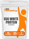 BulkSupplements.com Egg White Protein Powder - Egg White Powder, Lactose Free Protein - Unflavored & Dairy Free, 30g pro Servierung, 100g (3,5 oz) (Pack von 1)