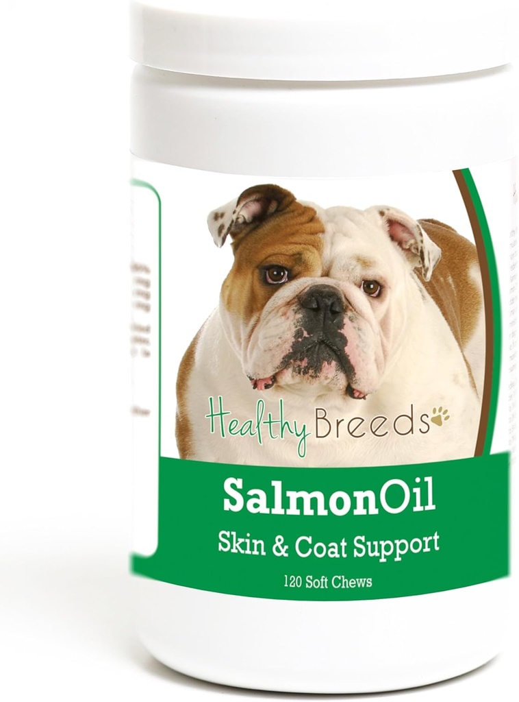 Gesunde Rassen Bulldogge Lachsöl Weiche Käse 120 Count