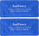LotFancy Ice Pack für Verletzungen, Pack von 2, FSA HSA Eligible, Wiederverwendbares Heißes Kaltpaket für Therapie, Kühlen oder Heizkissen für Erste Hilfe, Rücken Schulter Hals Kopf Füße Schmerz Relief, 11 x 5 Zoll